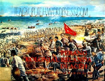 Cover buku dwi bahasa PERANG KOLONIAL BELANDA DI ACEH / THE DUTCH COLONIAL WAR IN ACEH cetakan ke-2 1990 oleh Pusat Dokumentasi dan Informasi Aceh