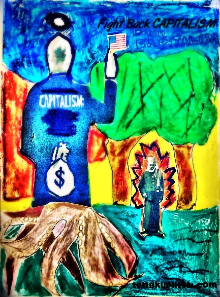 Amerika Serikat sebagai sebuah Negara tetap saja adalah pedagang yang menjual produk-produk korperasi mereka sendiri. Tidak meskipun kami adalah Negara kecil yang entah berantah tapi kami harus melawan kapitalisme mereka, dengan lembut tentunya.