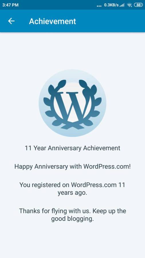 11 Year Anniversary Achievement