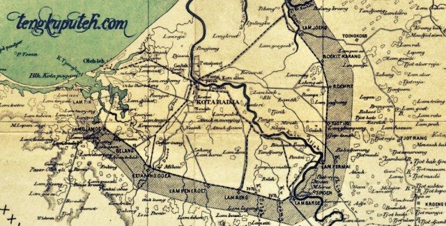 Peta Banda Aceh dan sekitarnya 1873-1896